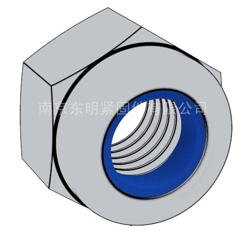 ISO 7040 - 2012 1型六角尼龙锁紧螺母